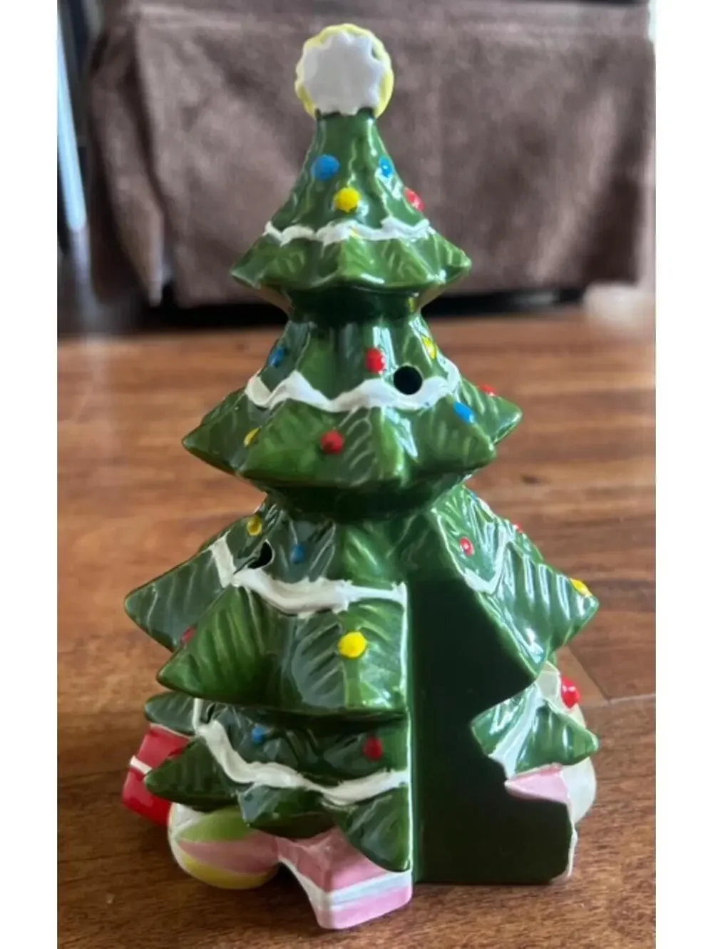 Vintage Ceramic Christmas Tree Decoration Made in Japan